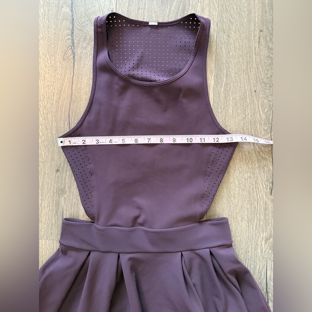 Lululemon Away Dress Black Cherry Neon Yellow Size Small - Picture 7 of 14